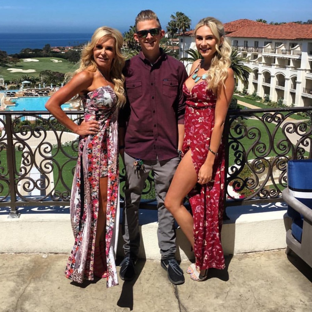 Spaghetti strap maxi dress (right)